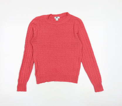 Womens UK Size S Dorothy Perkins Pink Pullover Jumper
