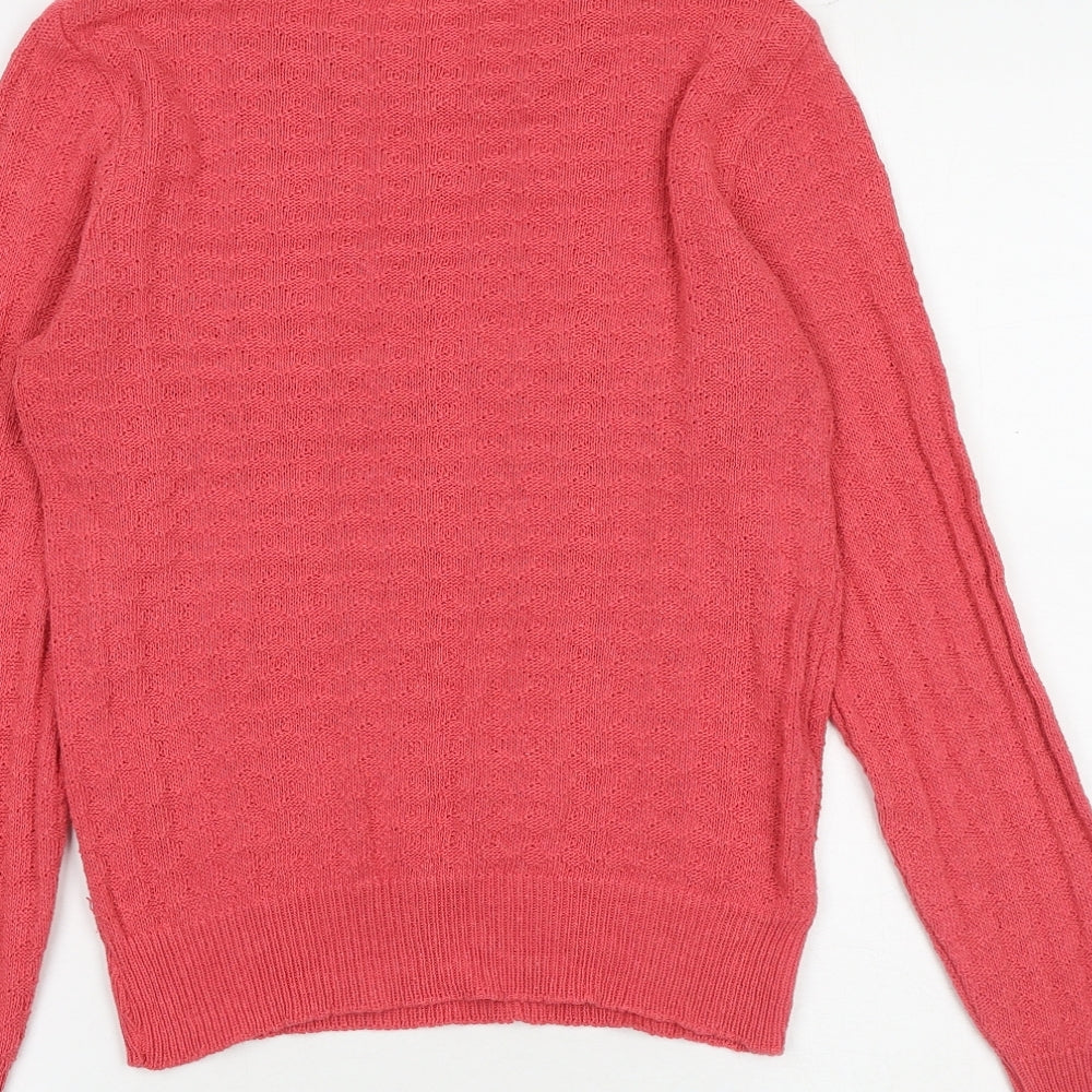 Womens UK Size S Dorothy Perkins Pink Pullover Jumper
