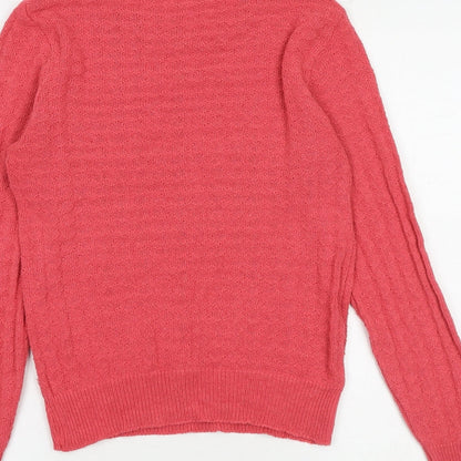 Womens UK Size S Dorothy Perkins Pink Pullover Jumper