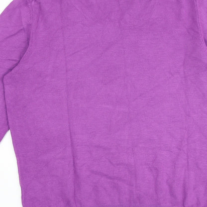 Womens UK Size 12 Marks and Spencer Purple Pullover Jumper