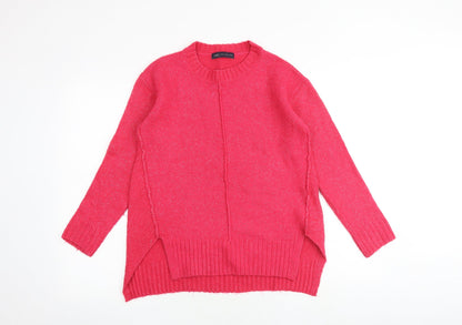 Womens UK Size S Marks and Spencer Pink Pullover Jumper