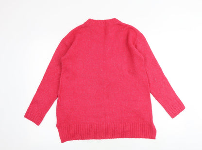 Womens UK Size S Marks and Spencer Pink Pullover Jumper
