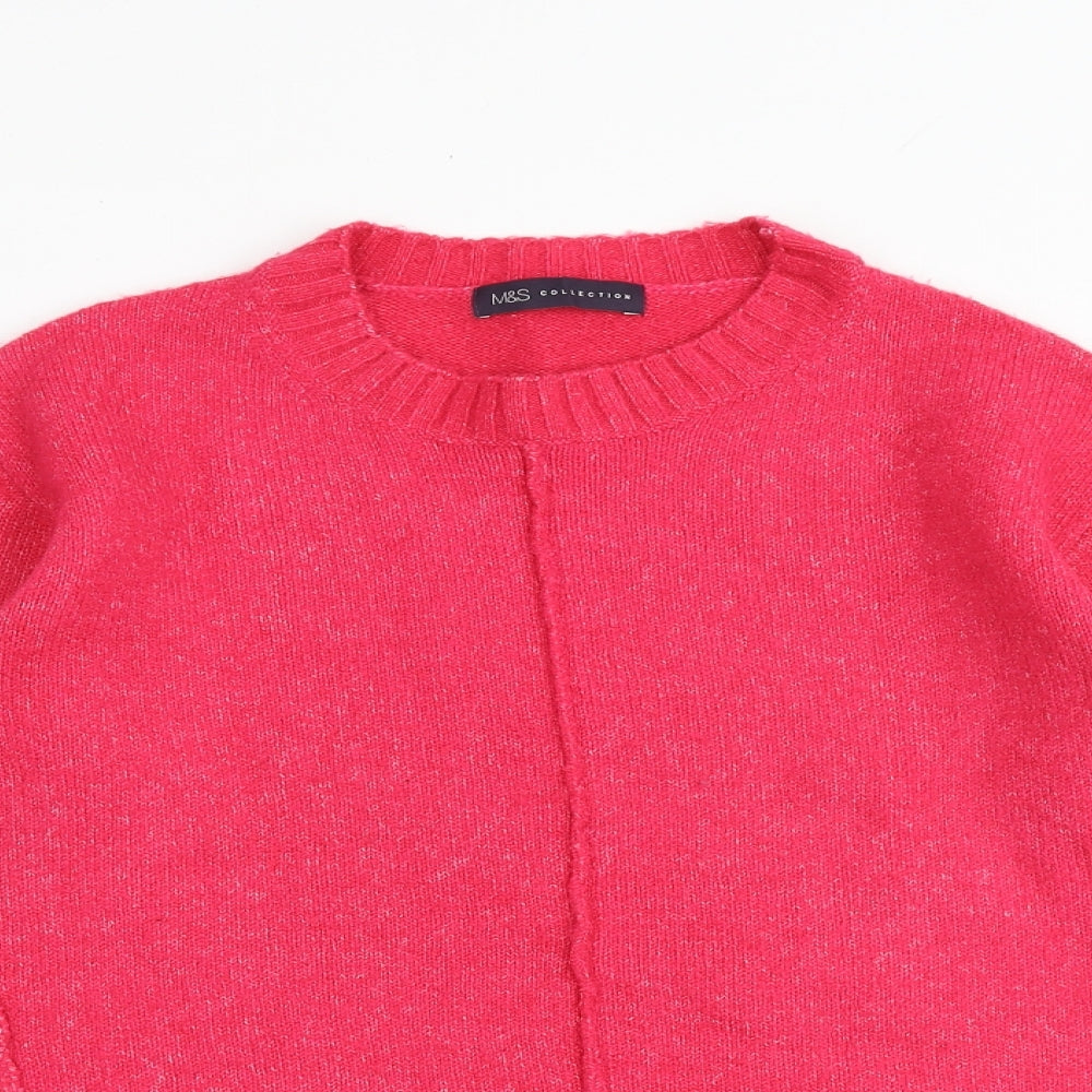 Womens UK Size S Marks and Spencer Pink Pullover Jumper