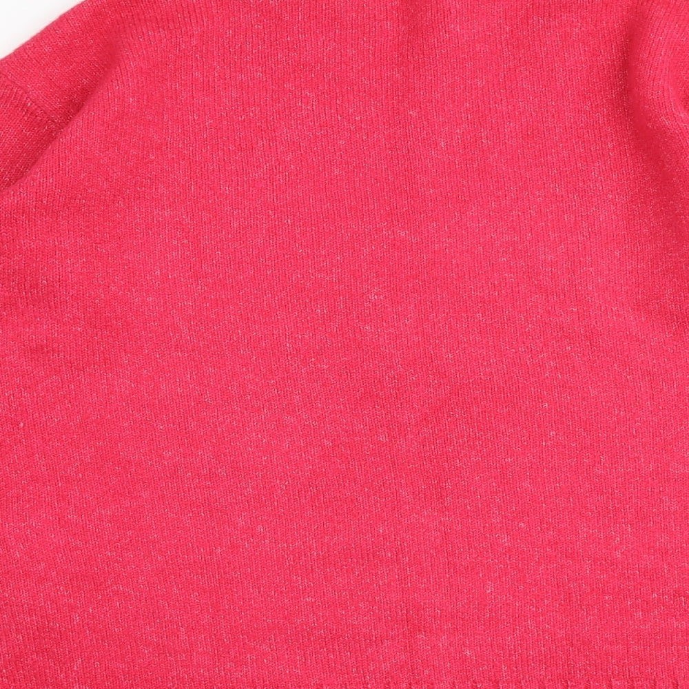 Womens UK Size S Marks and Spencer Pink Pullover Jumper