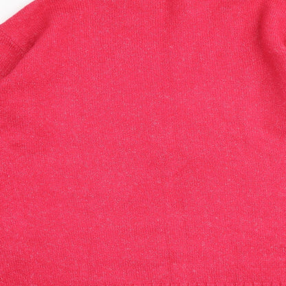 Womens UK Size S Marks and Spencer Pink Pullover Jumper