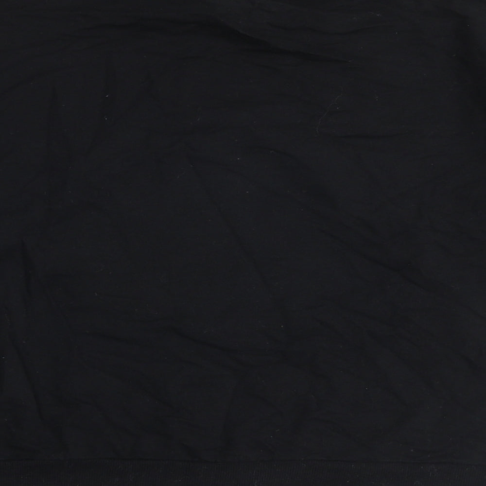 H&M Womens Black Cotton Pullover Sweatshirt Size M Pullover