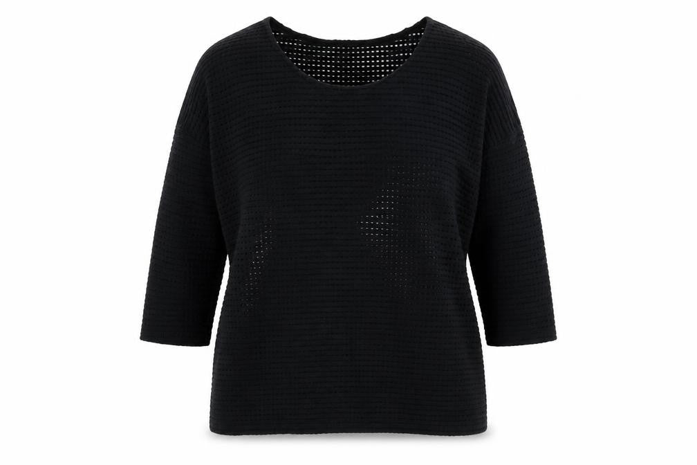 Womens UK Size S French Connection Black Basic Blouse