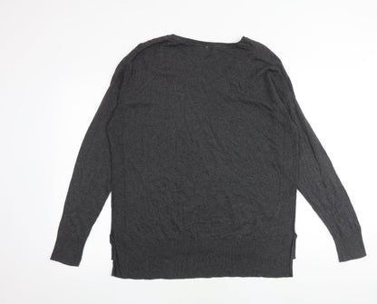 Womens UK Size 14 Indigo Grey Pullover Jumper