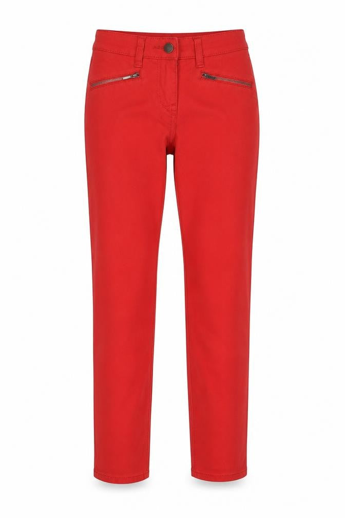 Womens UK Size 6 NEXT Slim Fit Straight Red Jeans