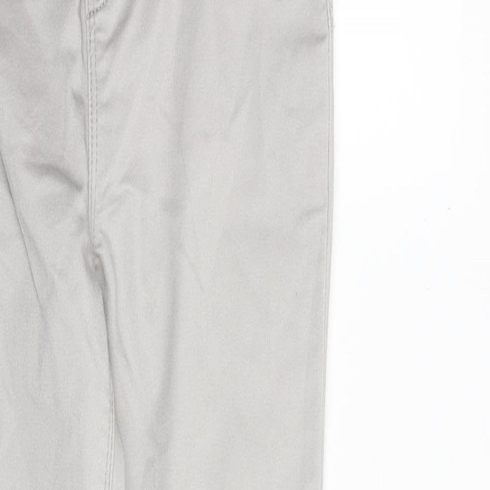 Peacocks Womens Grey Cotton Skinny Jeans Size 8 Regular - High rise