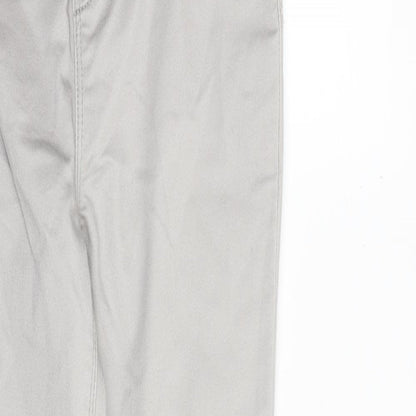 Peacocks Womens Grey Cotton Skinny Jeans Size 8 Regular - High rise