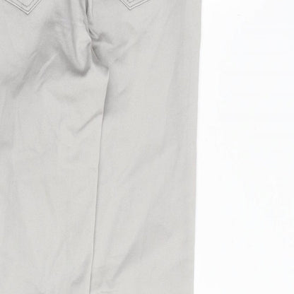 Peacocks Womens Grey Cotton Skinny Jeans Size 8 Regular - High rise