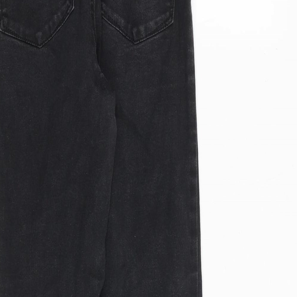 Denim & Co. Womens Black Cotton Skinny Jeans Size 8 Regular Zip