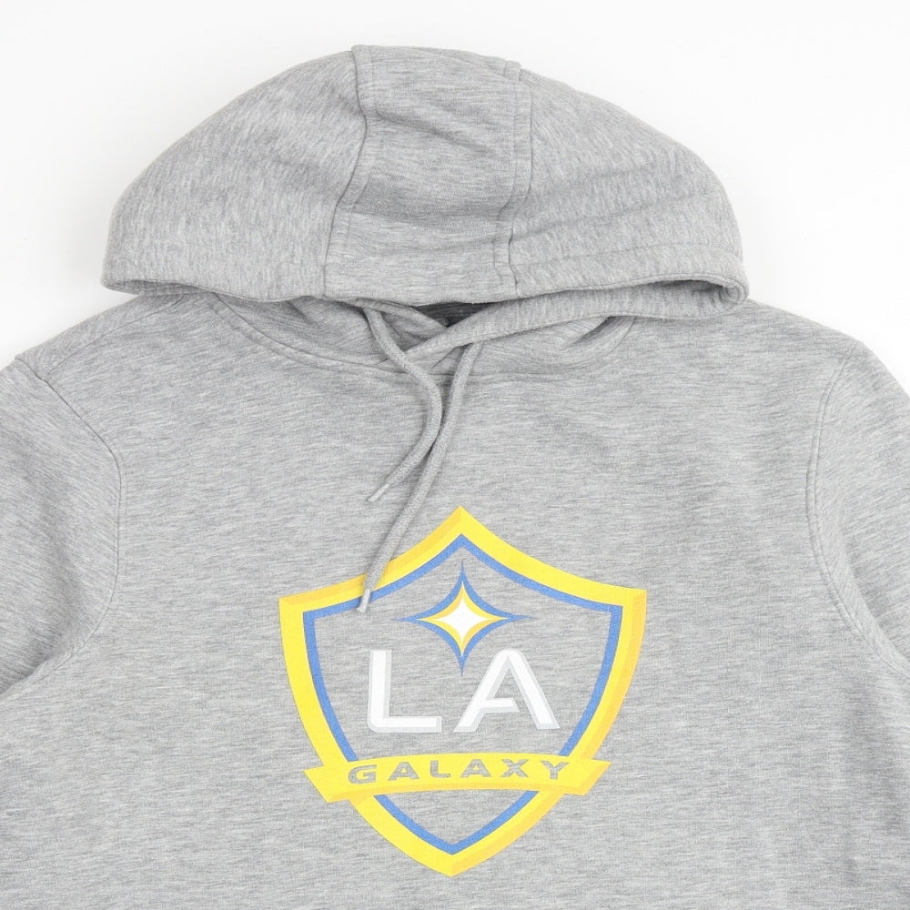 LA Galaxy Mens Grey Cotton Pullover Sweatshirt Size S