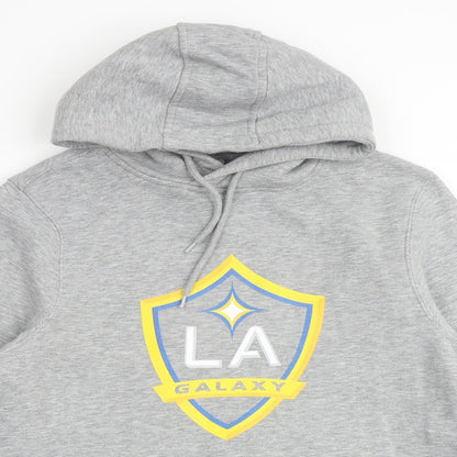 LA Galaxy Mens Grey Cotton Pullover Sweatshirt Size S