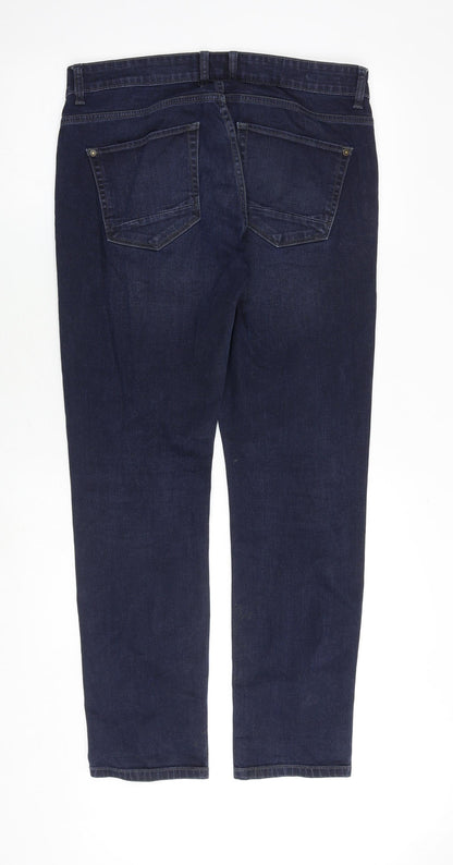 Mens UK Size 32 in NEXT Slim Fit Straight Blue Jeans