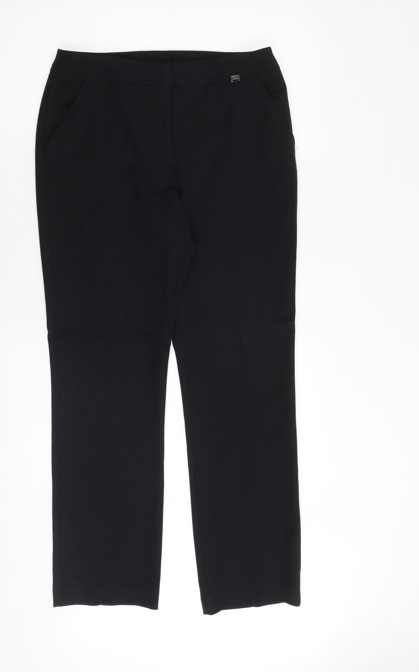 Womens UK Size 10 Bonmarché Regular Fit  Black Trousers