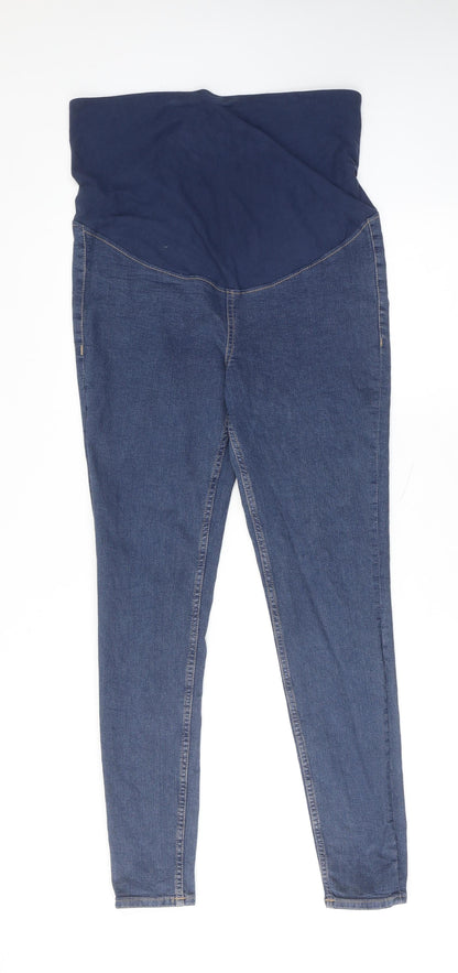 Womens UK Size L H&M Regular Fit Skinny Blue Jeans
