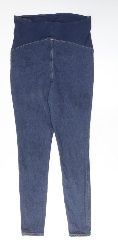 Womens UK Size L H&M Regular Fit Skinny Blue Jeans