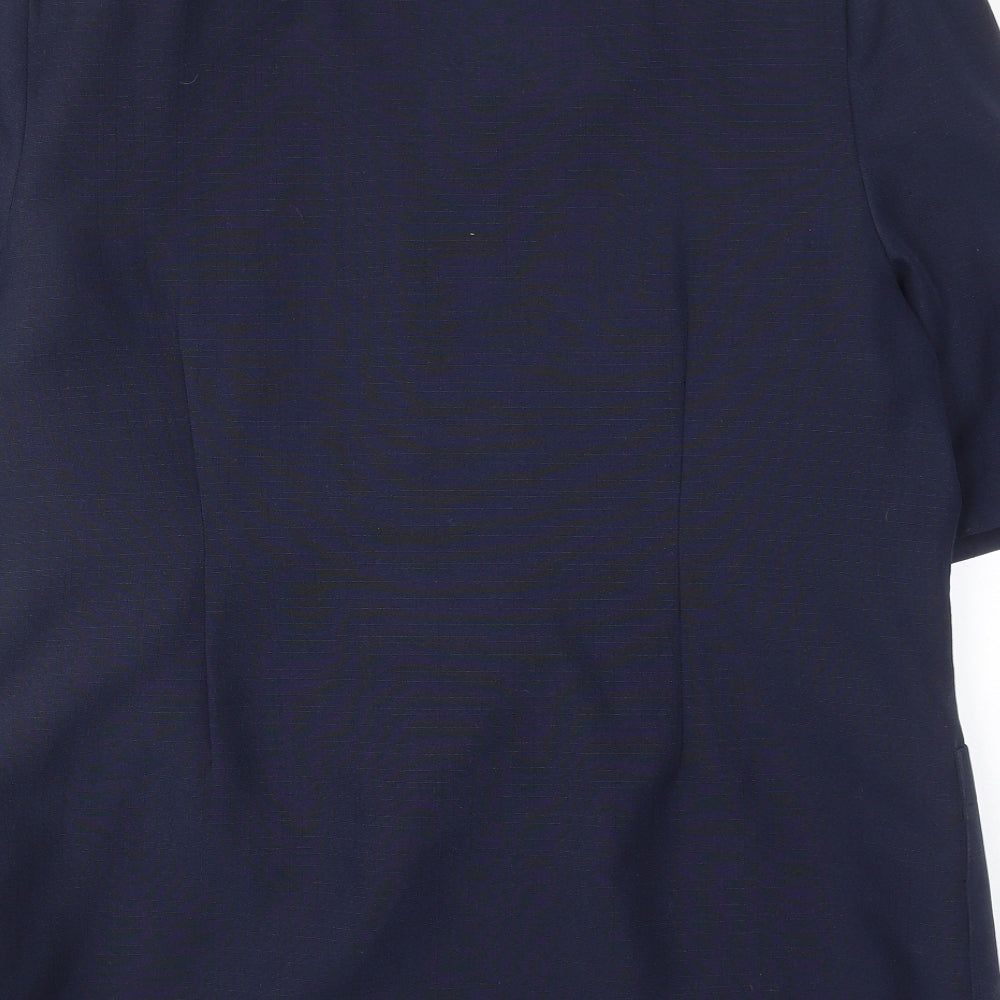 Citilities Womens Blue Polyester Jacket Suit Jacket Size 20 Button - Pockets