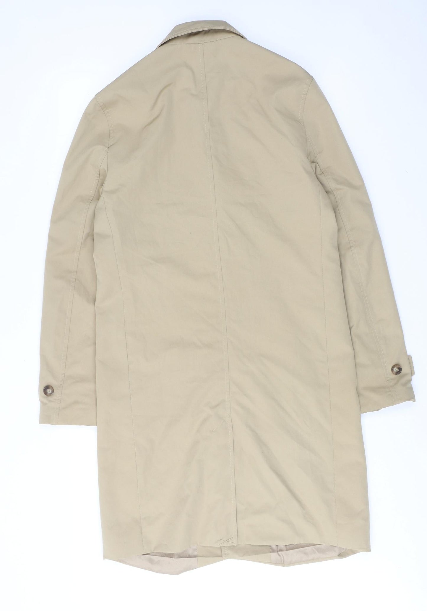 Womens UK Size S H&M Beige Overcoat
