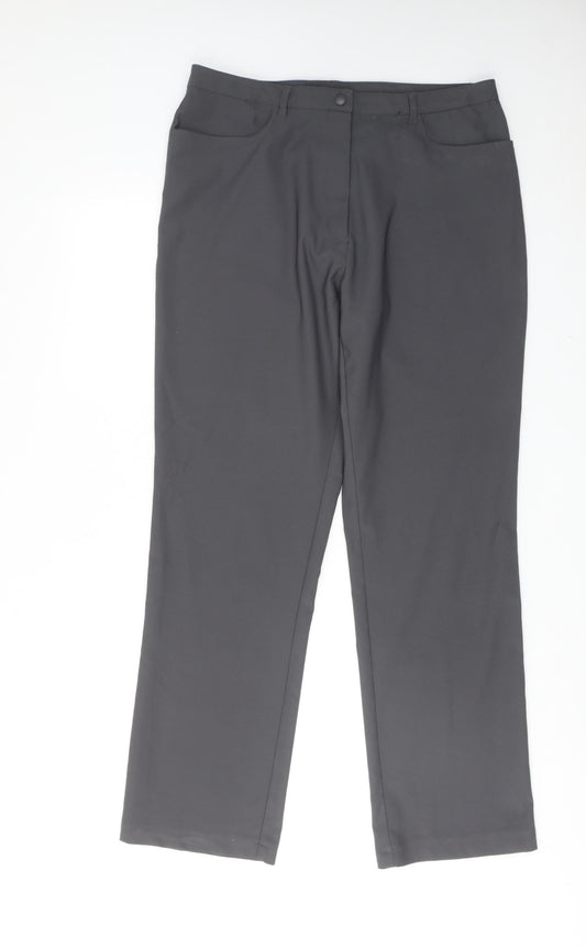Womens UK Size 16 Joie De Vivre Regular Fit  Grey Trousers