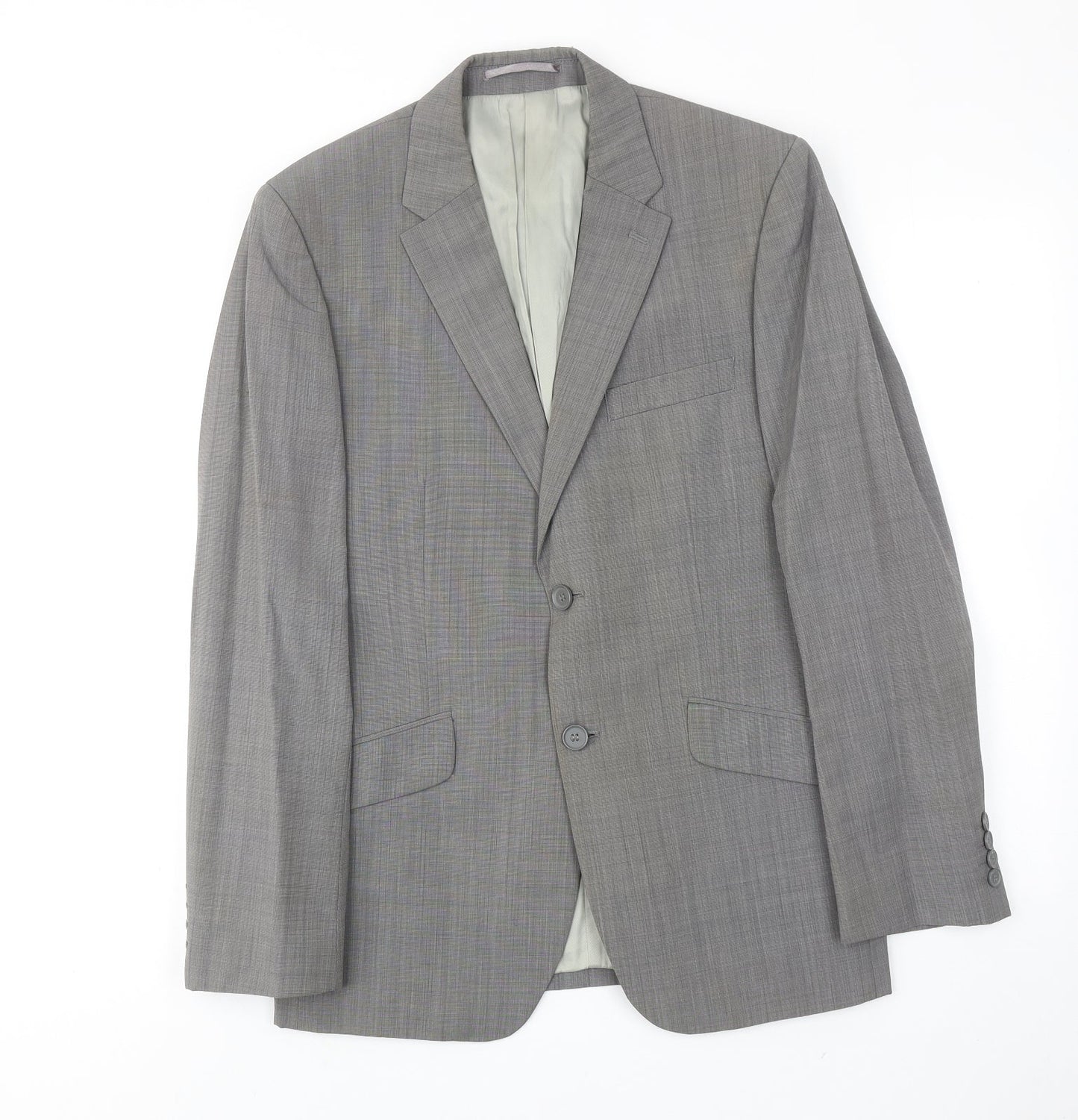 Mens UK Size 38 French Connection Regular Grey Suit Jacket