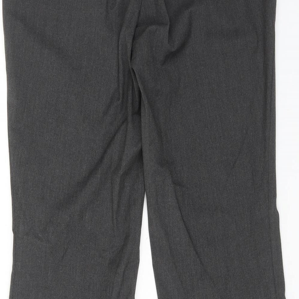 Womens UK Size 10 Marks and Spencer Regular Fit Dress Pants Grey Trousers