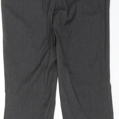 Womens UK Size 10 Marks and Spencer Regular Fit Dress Pants Grey Trousers