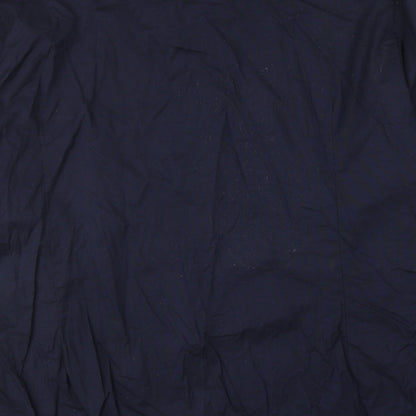 River Island Mens Blue Cotton Button-Up Size 50 Collared Button