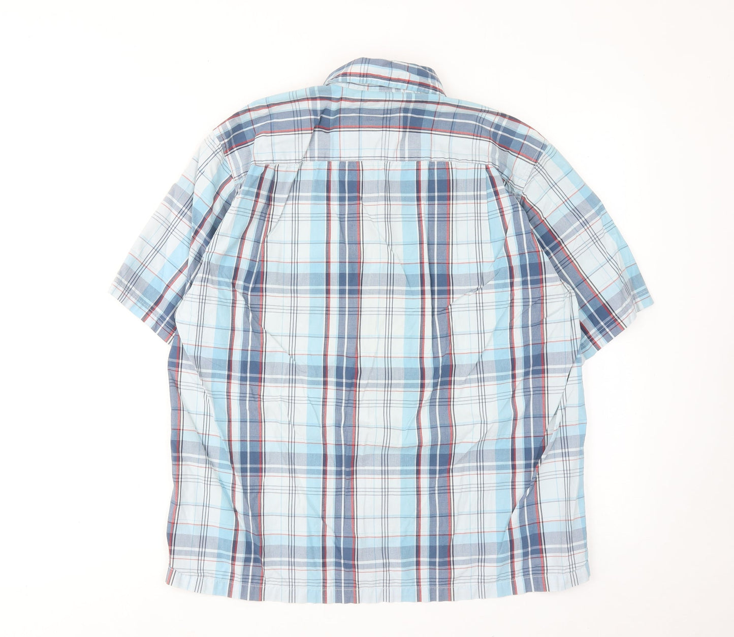 Mens UK Size S Gap Blue  Button-Up Short Sleeve Casual Shirt