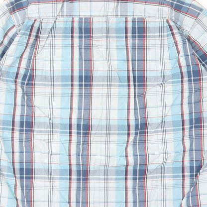 Mens UK Size S Gap Blue  Button-Up Short Sleeve Casual Shirt