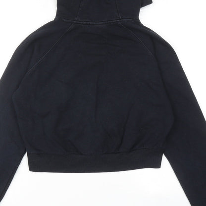 ellesse Womens Black Cotton Pullover Hoodie Size 8 Pullover