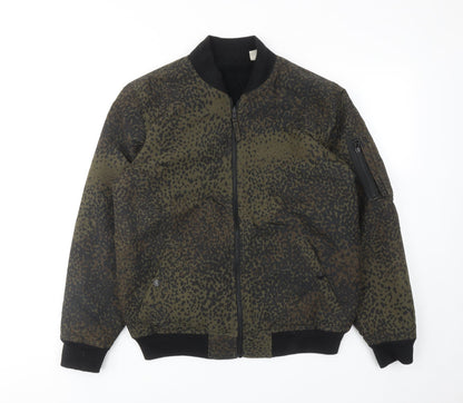 Mens UK Size S Levi's Green Bomber Jacket