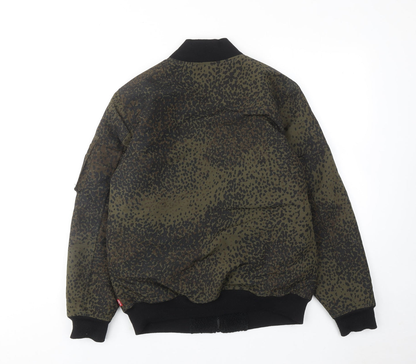 Mens UK Size S Levi's Green Bomber Jacket