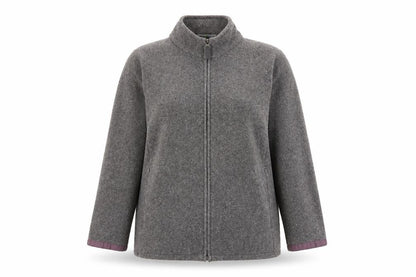 Marks & Spencer Womens Grey Jacket Size 18 Zip