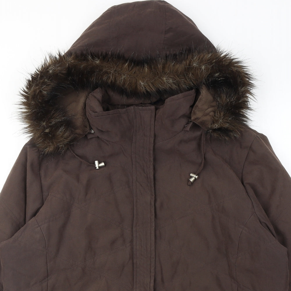 Womens UK Size 18 Casual Club Brown Jacket