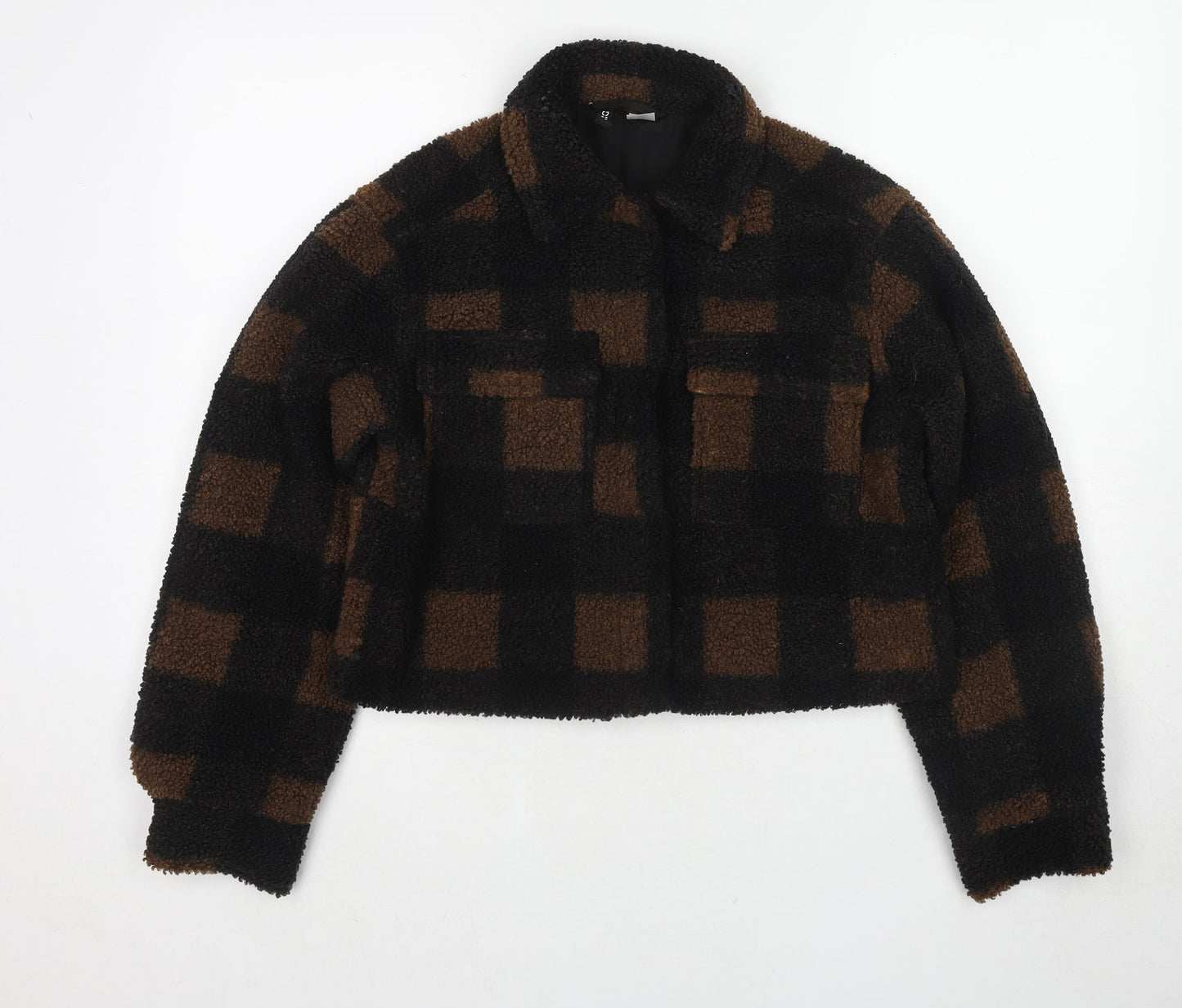 Divided by H&M Womens Black Check Jacket Size XS Snap