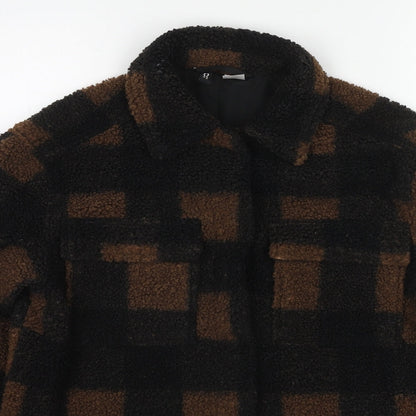 Divided by H&M Womens Black Check Jacket Size XS Snap