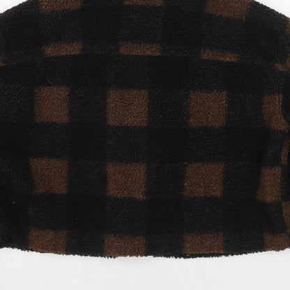 Divided by H&M Womens Black Check Jacket Size XS Snap
