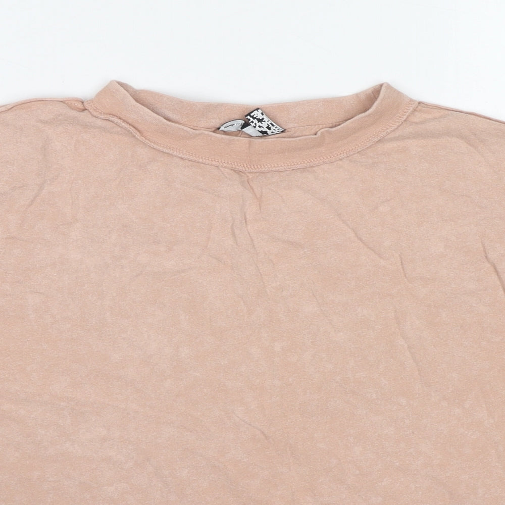 Womens UK Size 6 ASOS Beige Basic T-Shirt