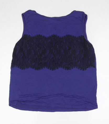 Womens UK Size 16 Dorothy Perkins Purple Basic Tank