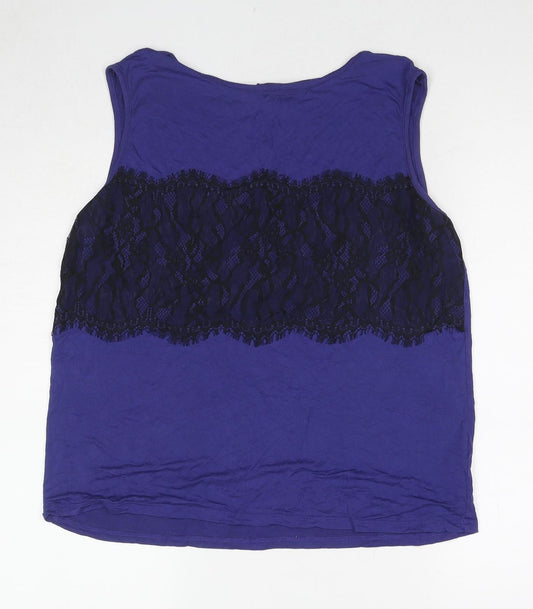 Womens UK Size 16 Dorothy Perkins Purple Basic Tank