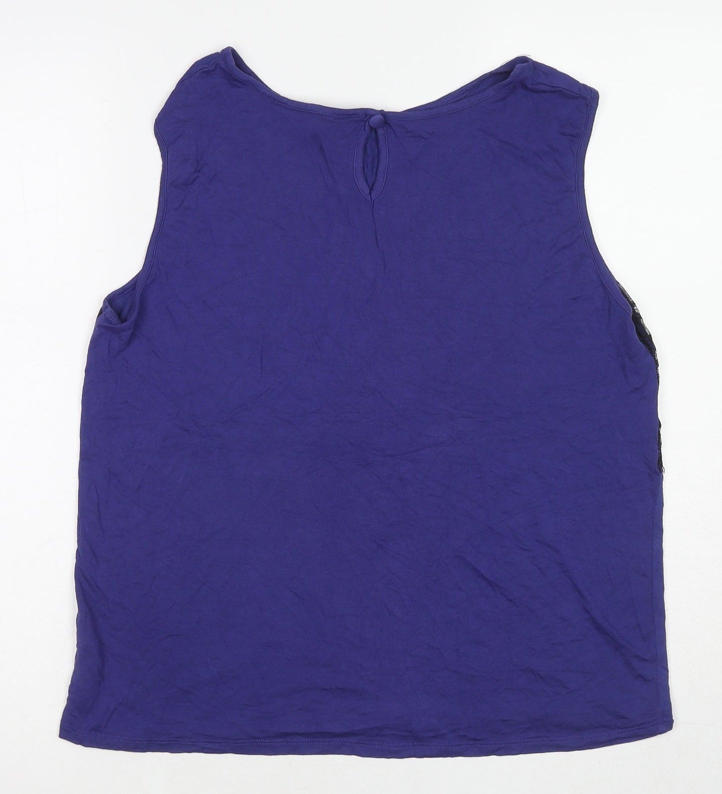 Womens UK Size 16 Dorothy Perkins Purple Basic Tank
