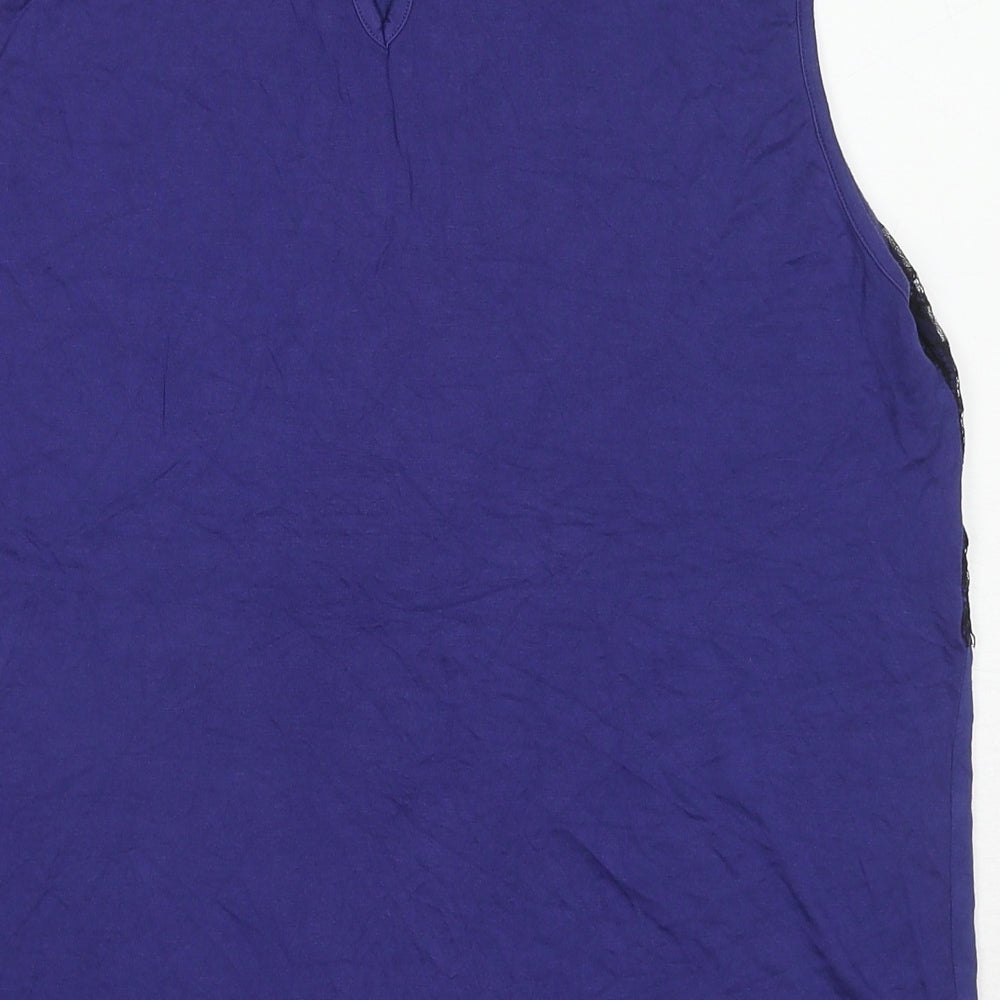 Womens UK Size 16 Dorothy Perkins Purple Basic Tank