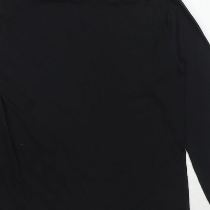 Womens UK Size XS PRETTYLITTLETHING Black Basic T-Shirt