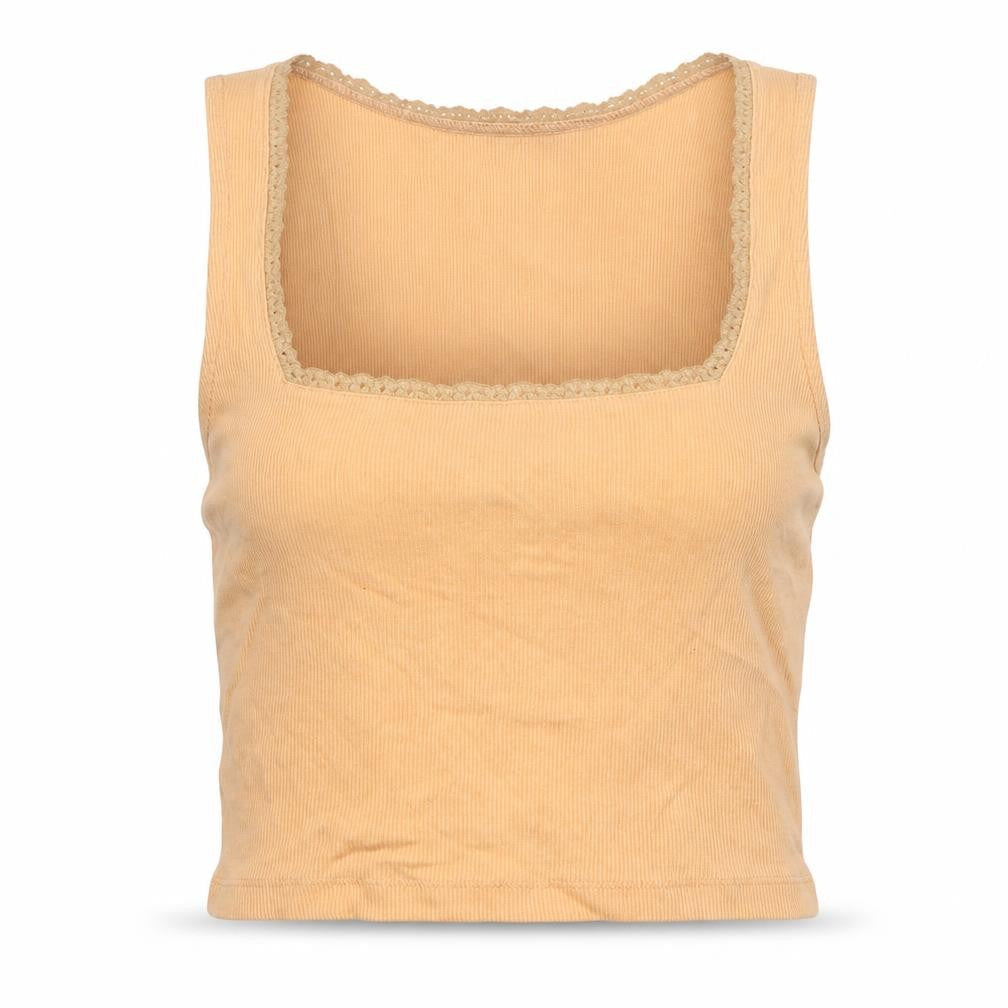 Womens UK Size 10 ASOS Orange Cropped Tank