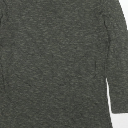 Gap Womens Green Round Neck Polyester Pullover Jumper Size S