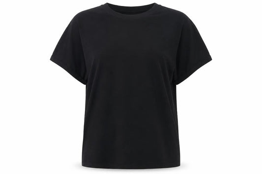 Womens UK Size One Size New Collection Black Basic T-Shirt