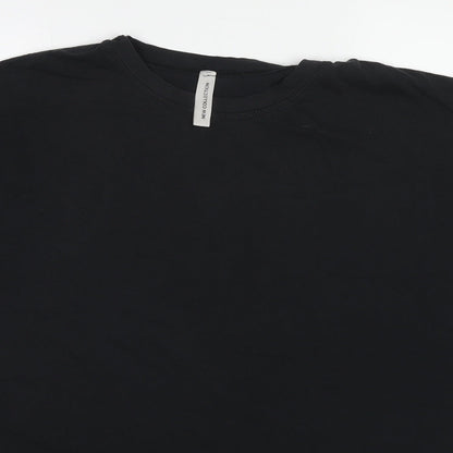 Womens UK Size One Size New Collection Black Basic T-Shirt